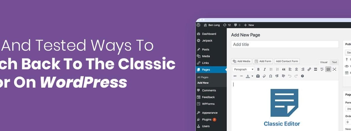 wordpress classic editor